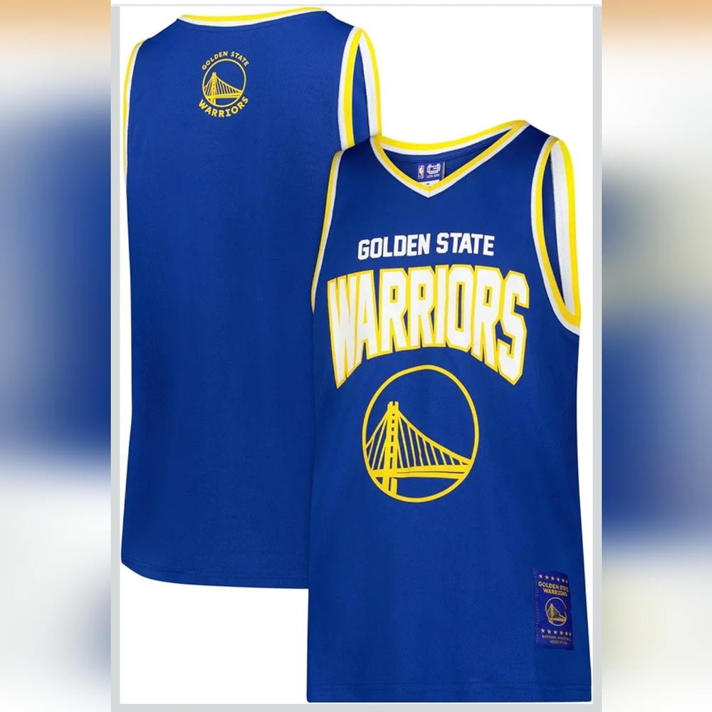 Boys Golden State Warriors Blue Jersey Size 18-20